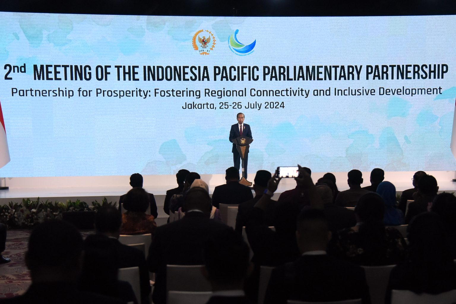 Presiden Jokowi Buka Sidang Kedua IPPP 2024, Apresiasi Kemitraan Parlemen Indonesia-Pasifik